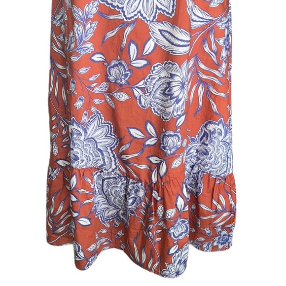 Tyler Boe Stella Fleur De Lis Skimmer Floral Print Ruffle Neck Mini Dress - S - Picture 7 of 16